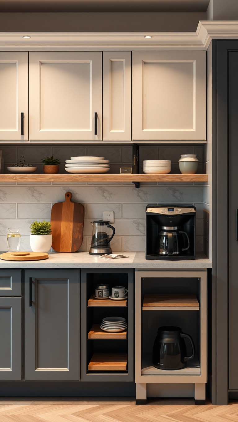 20 Coffee Station Ideas That Will Transform Your Kitchen into a Brew-tiful Haven! - 6. Compact and Cute Coffee Carts