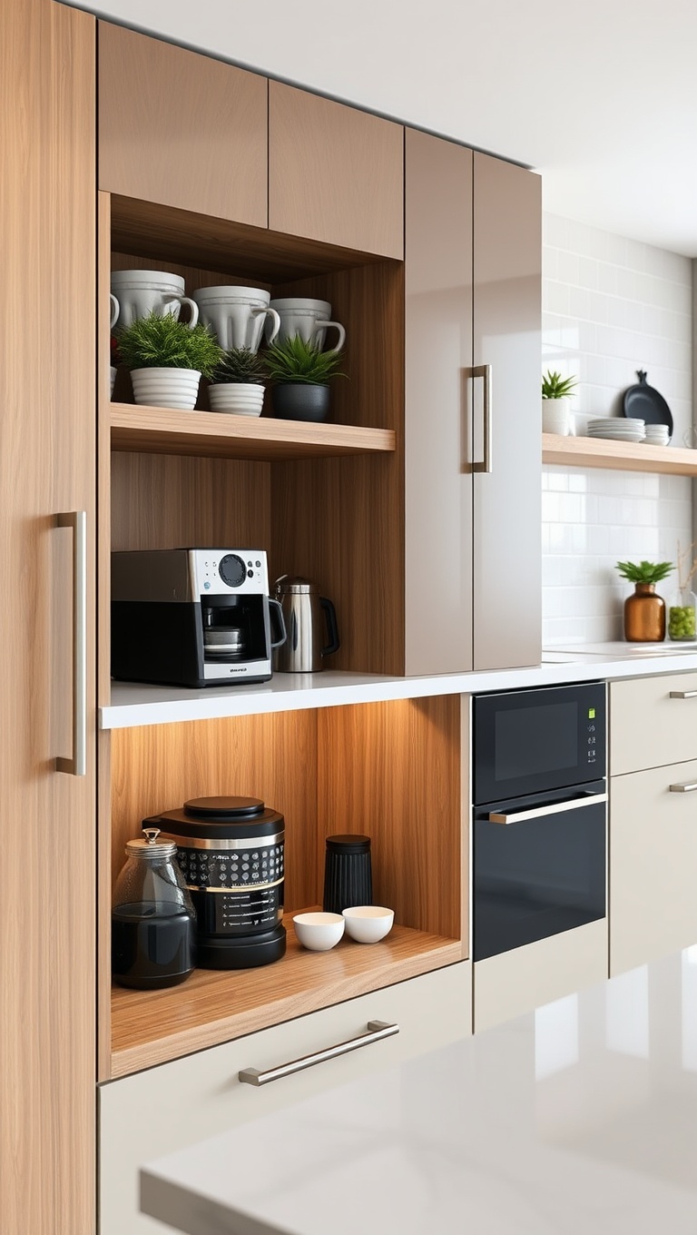 20 Coffee Station Ideas That Will Transform Your Kitchen into a Brew-tiful Haven! - 16. Easy-to-Reach Family Coffee Hub