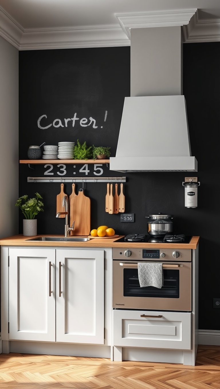 20 Creative Ideas for Kitchens with a Chalkboard Wall - Creative Kitchen Countdown