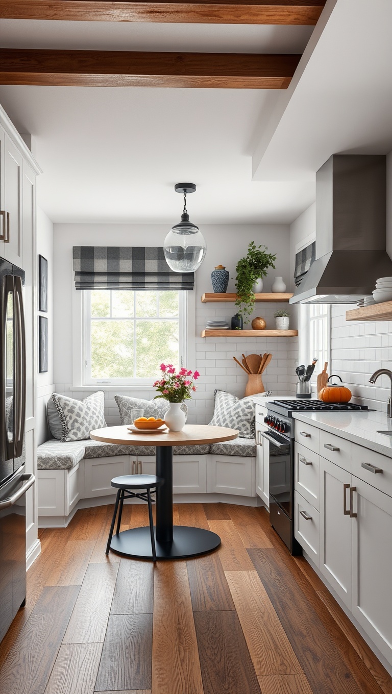 20 Charming Ideas for Your Corner Breakfast Nook - 15. Eclectic Mix: Combining Different Styles
