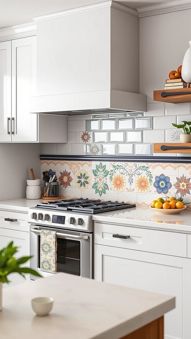 20 Stunning Ideas for Custom Backsplashes That Will Transform Your Kitchen! - 18. Hand-Painted Tiles: Custom Artistic Touch
