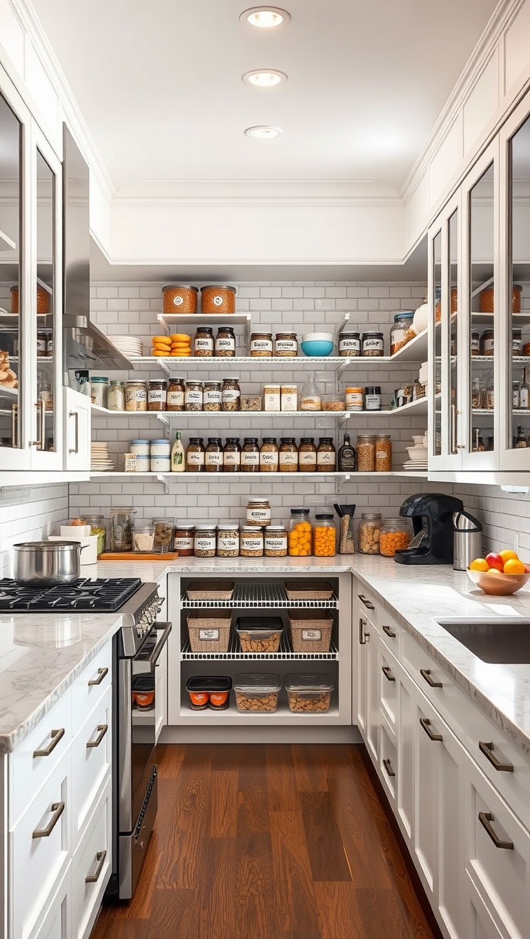 20 Delightful Ideas for Kitchens with a Spacious Pantry - 8. Label Love: Chic Labeling Techniques