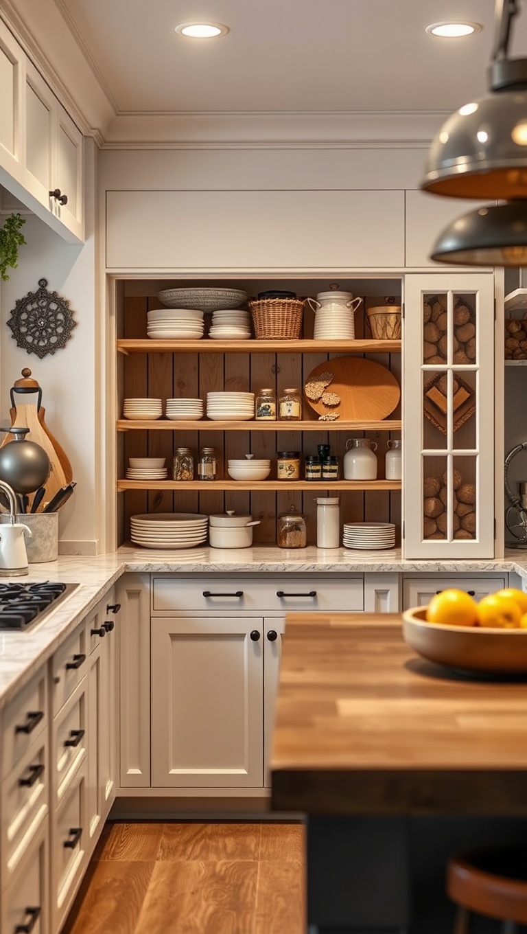 20 Delightful Ideas for Kitchens with a Spacious Pantry - 10. Farmhouse Charm: Rustic Pantry Decor