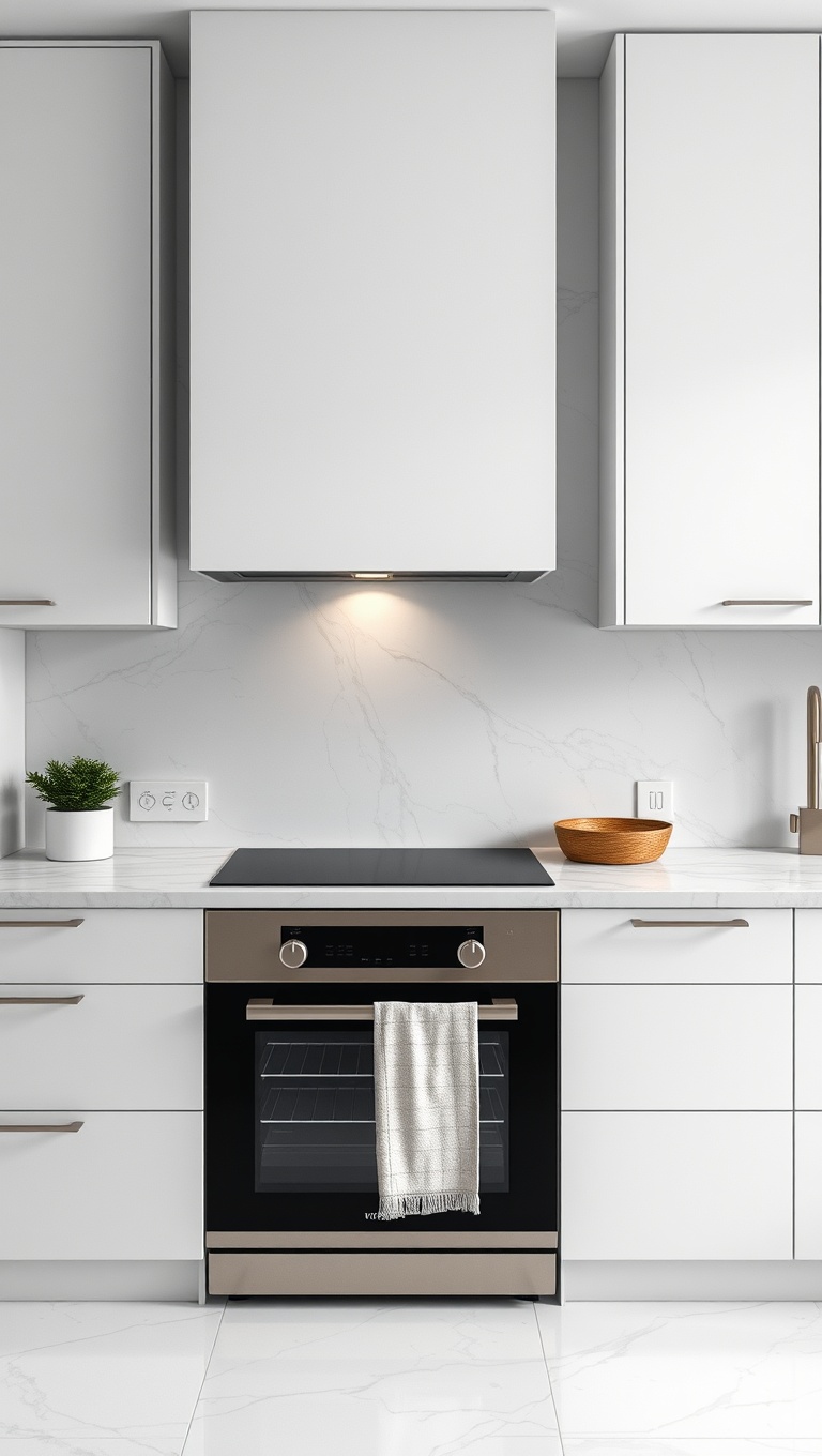 20 Stunning Kitchen Ideas Featuring a Marble Backsplash - 18. Minimalist Marble Designs
