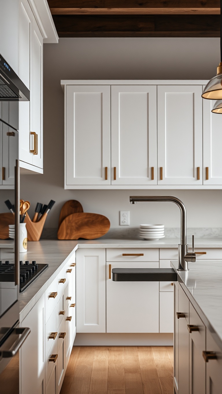20 Creative Kitchen Inspirations with Pot Fillers That Will Make You Say WOW! - 19. Adjustable Height: Flexibility Meets Style