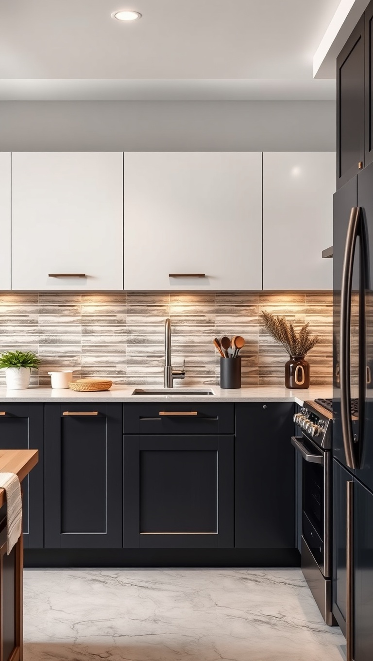 20 Stunning Ideas for Kitchens with a Tile Accent Wall - 20. Personal Touch: Custom Design Ideas