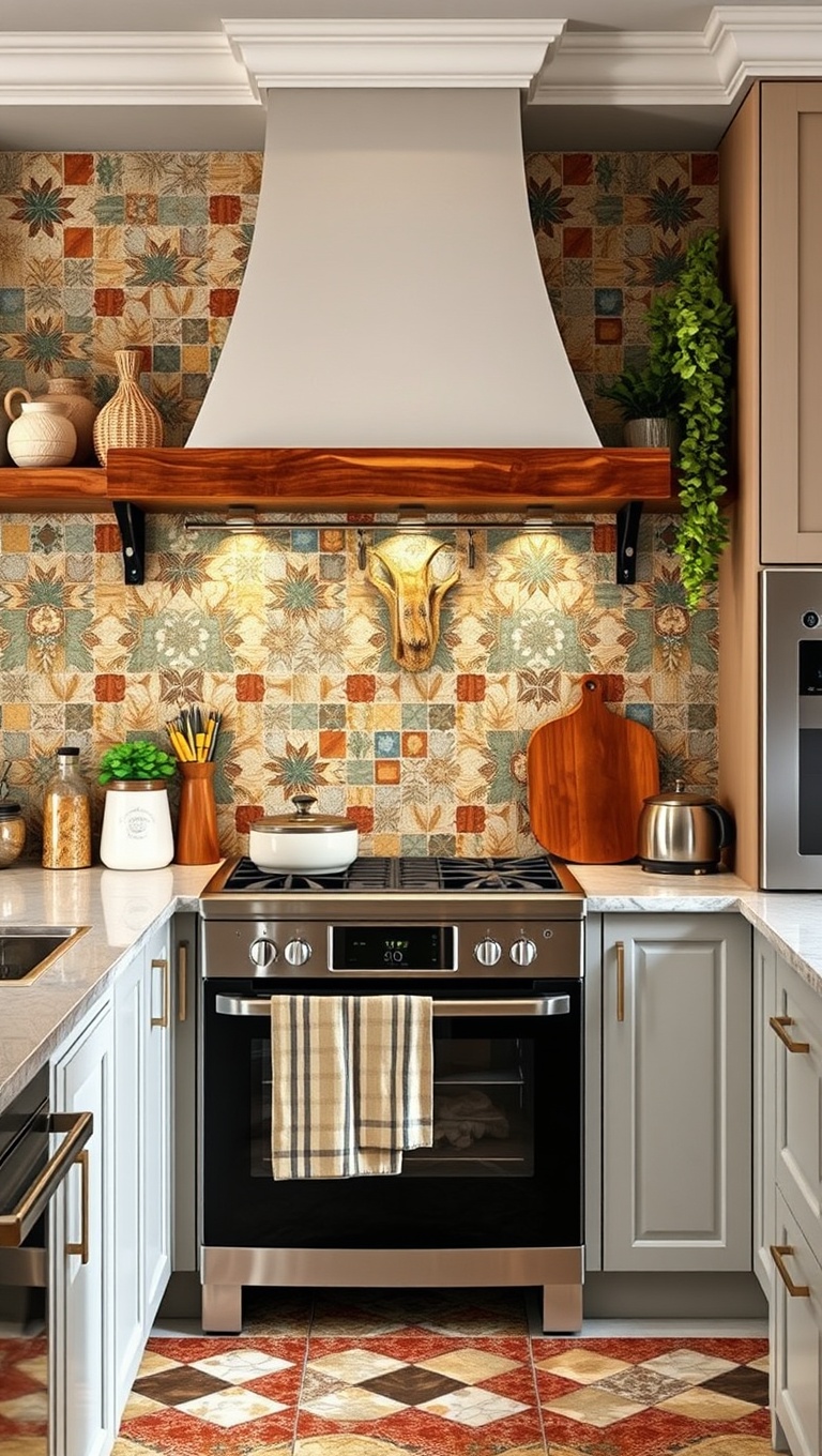 20 Stunning Kitchen Tile Mural Ideas That Will Transform Your Space - 8. Mediterranean Mosaic: Exotic Vibes in Your Cooking Space