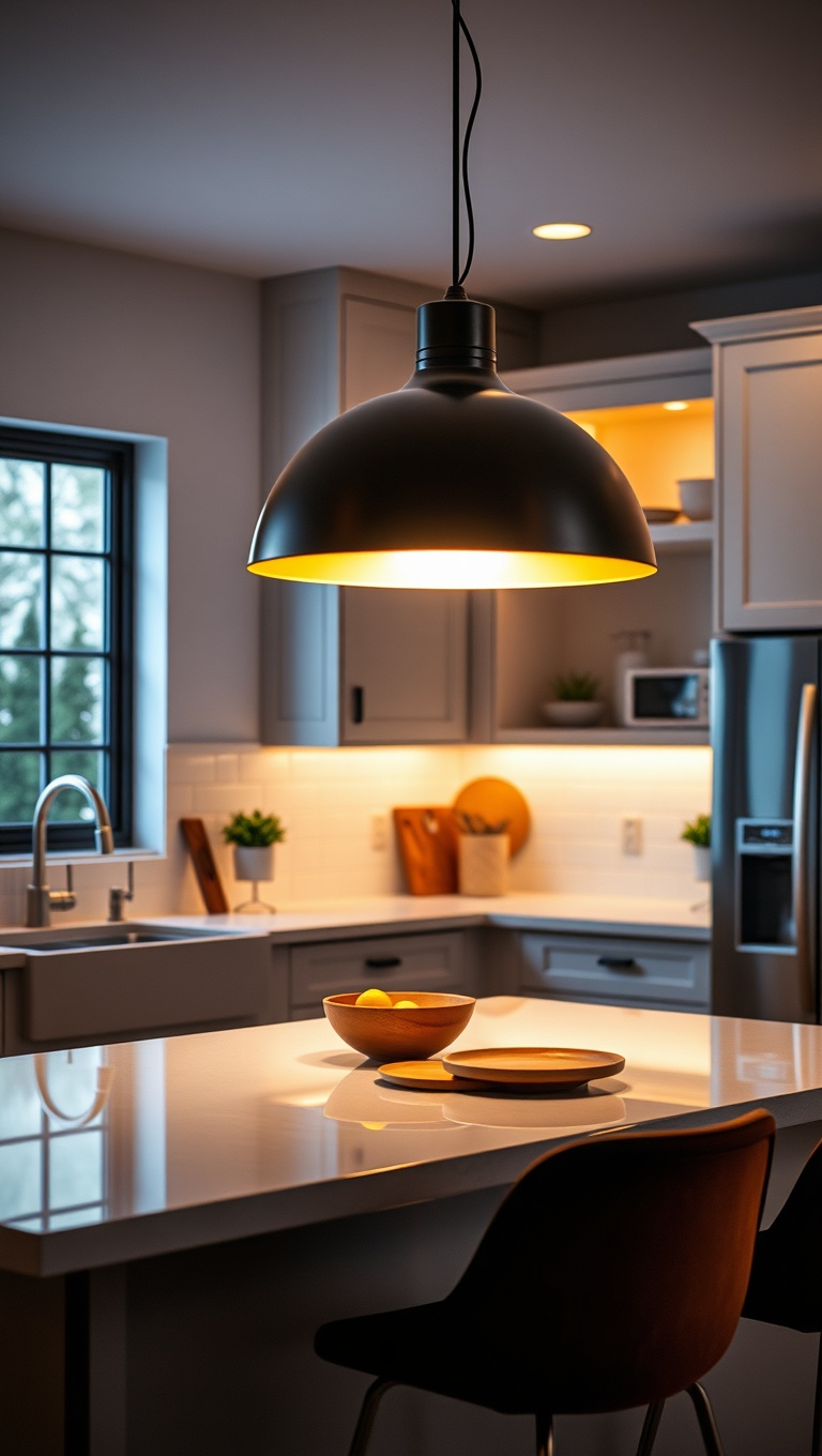 20 Bright Ideas: Unique Light Fixtures to Transform Your Kitchen - 19. Tech Savvy: Smart Lighting Solutions