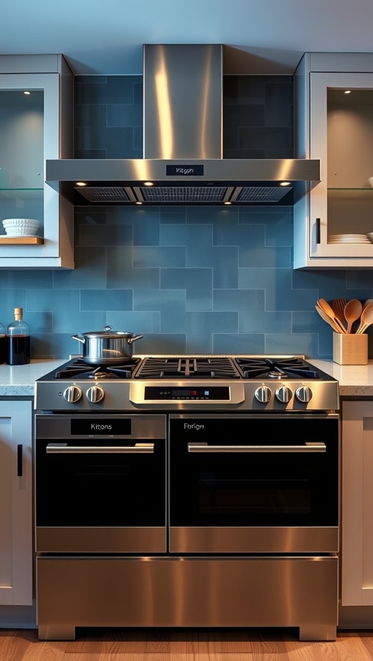 20 Fabulous Ideas to Elevate Your Kitchen with a Unique Range - 11. All-in-One: Ranges with Built-In Griddles