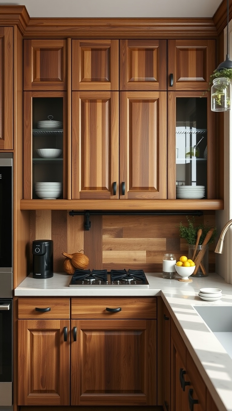 20 Stunning Ideas to Transform Your Kitchen with Reclaimed Wood Accents - 4. Beautiful Reclaimed Wood Cabinet Doors