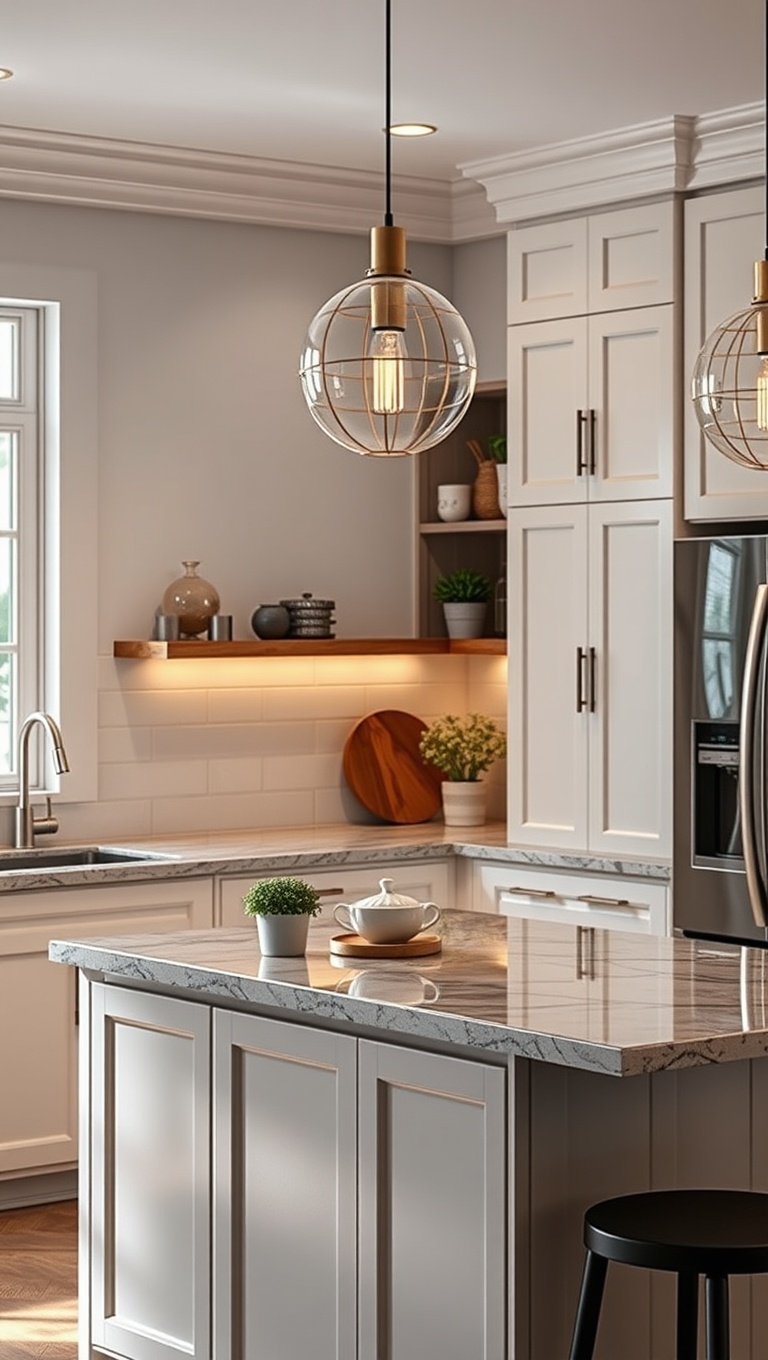 20 Stunning Ideas for Your Kitchen with a Breakfast Bar Island - 2. Cozy Corner Nook: Perfect for Morning Coffee