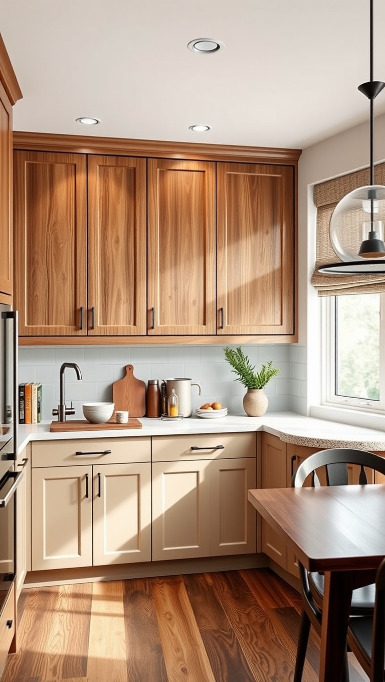 20 Cozy Kitchen Ideas with a Built-In Breakfast Nook You’ll Love - 9. L-Shaped Love: Perfect for Small Spaces