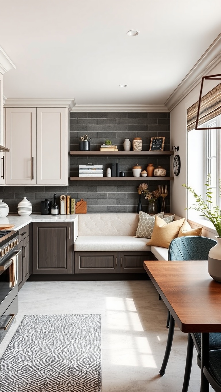 20 Cozy Kitchen Ideas with a Built-In Breakfast Nook You’ll Love - 19. Personal Touch: Customized Decor Ideas