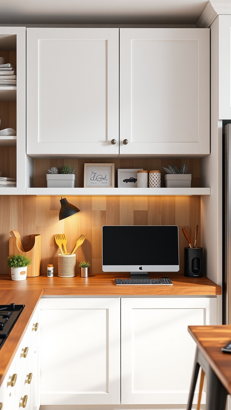 20 Fun & Functional Kitchen Desk Ideas to Elevate Your Space! - 19. Playful Accessories: Fun Decor to Jazz Up Your Desk