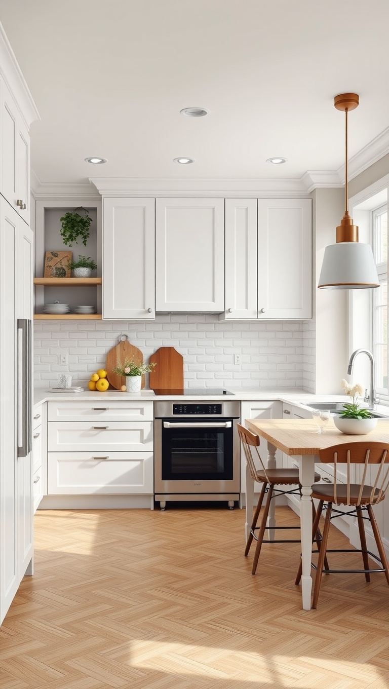 20 Fun & Functional Kitchen Desk Ideas to Elevate Your Space! - 5. Bright & Airy: Light Colors for a Breezy Look