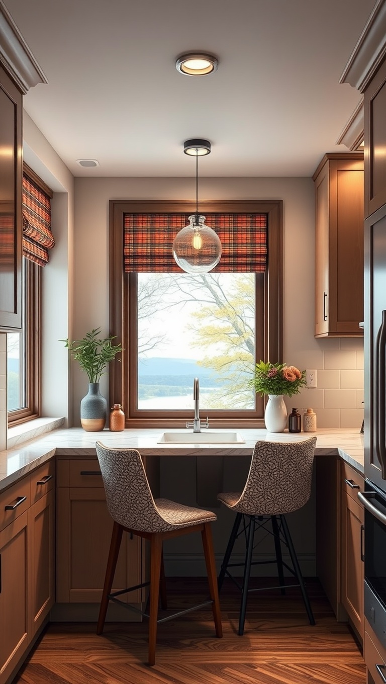 20 Fun & Functional Kitchen Desk Ideas to Elevate Your Space! - 16. Cozy Window Seats: A Desk with a View
