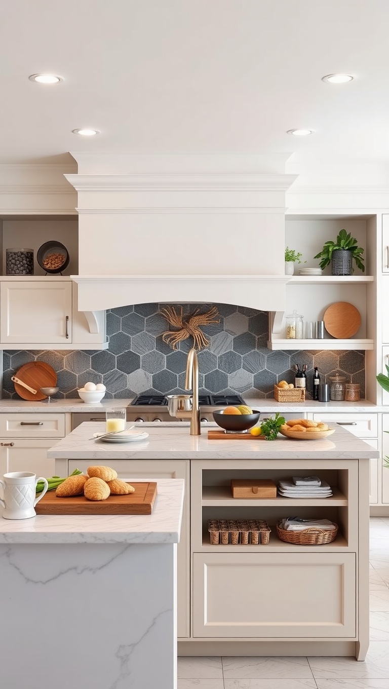 20 Inspiring Ideas for a Fabulous Central Cooking Station in Your Kitchen! - 18. Personalized Touches: Display Your Culinary Art