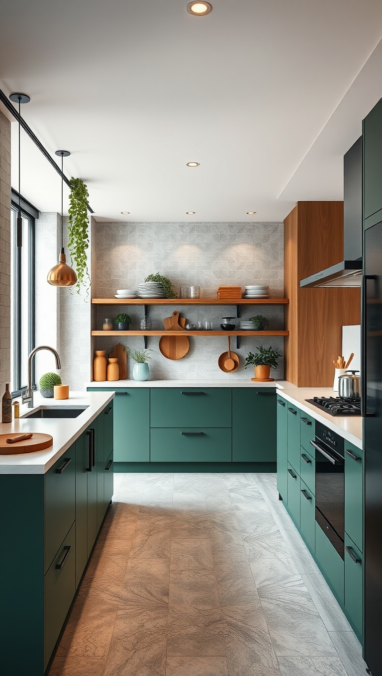 20 Inspiring Ideas for a Fabulous Central Cooking Station in Your Kitchen! - 11. Eco-Friendly Materials: Sustainable Choices for Your Space