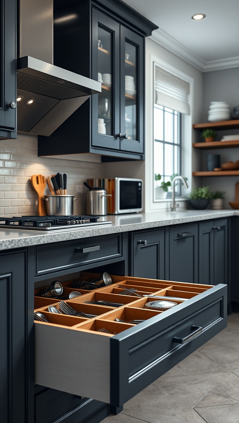 20 Clever Kitchen Storage Solutions That Will Inspire You - 4. Drawer Dividers: Keep Utensils Tidy and Neat