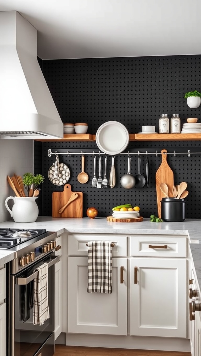 20 Clever Kitchen Storage Solutions That Will Inspire You - 20. DIY Pegboards: Customize Your Kitchen Storage