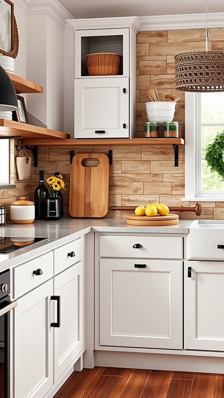 20 Fabulous Ideas for Creating the Perfect Drop Zone in Your Kitchen - 12. A Mudroom Vibe for a Country Kitchen Feel