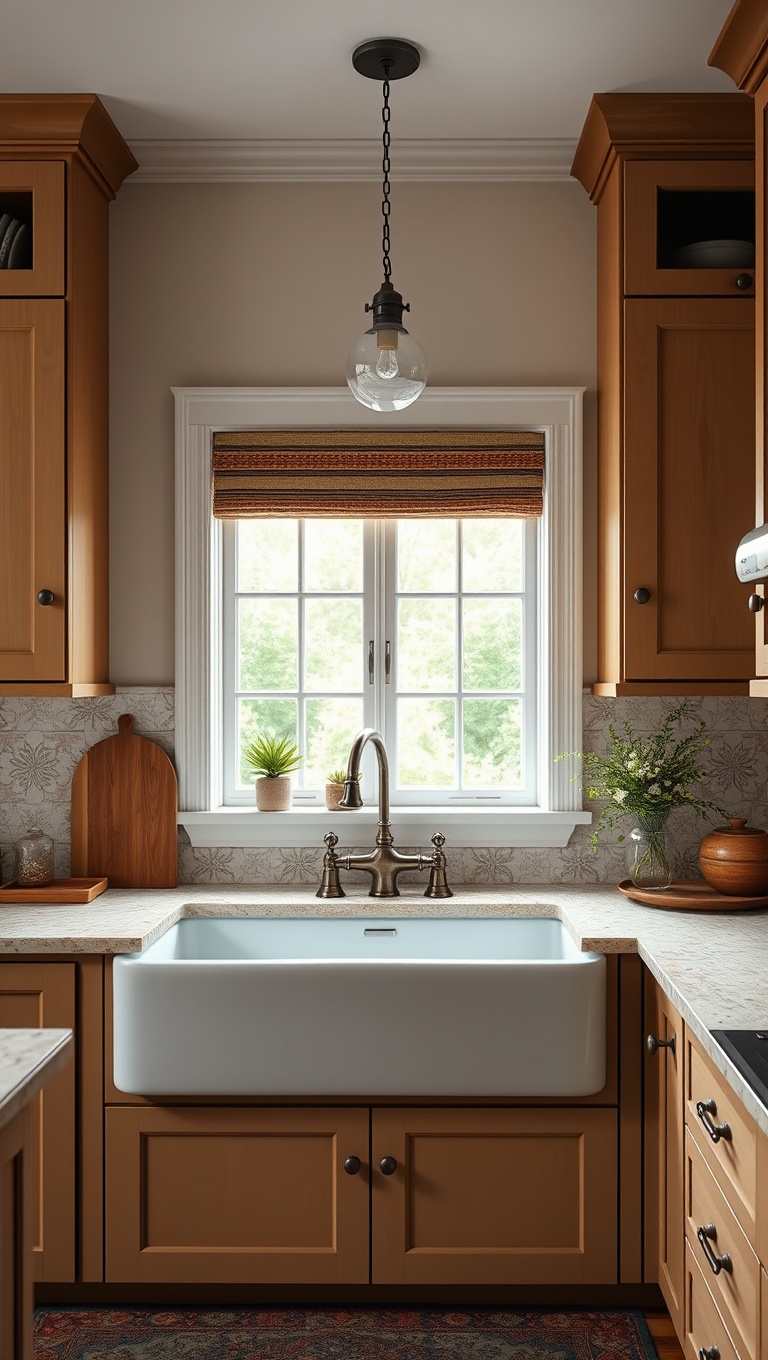 20 Charming Ideas to Elevate Your Kitchen with a Farmhouse Sink - 15. Unique Double Farmhouse Sinks for Extra Space