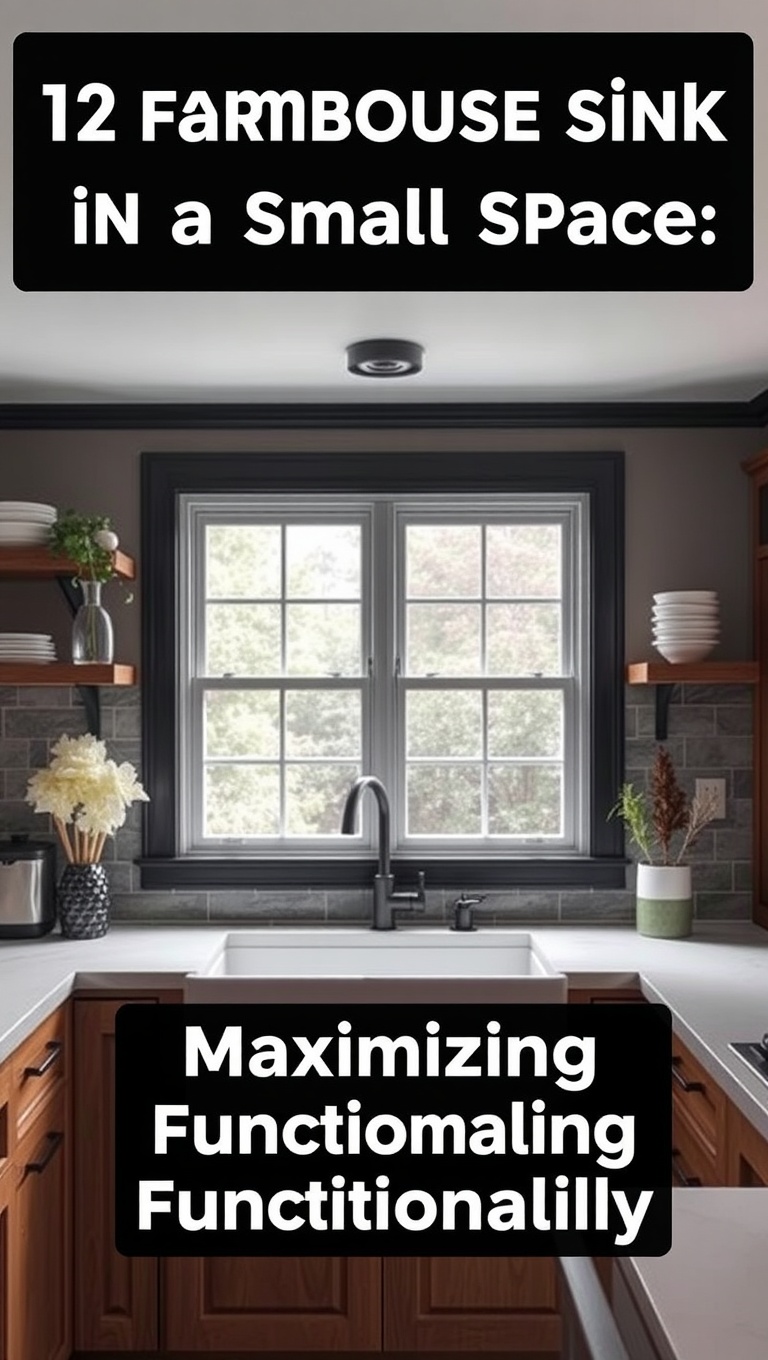 20 Charming Ideas to Elevate Your Kitchen with a Farmhouse Sink - 12. Farmhouse Sink in a Small Space: Maximizing Functionality