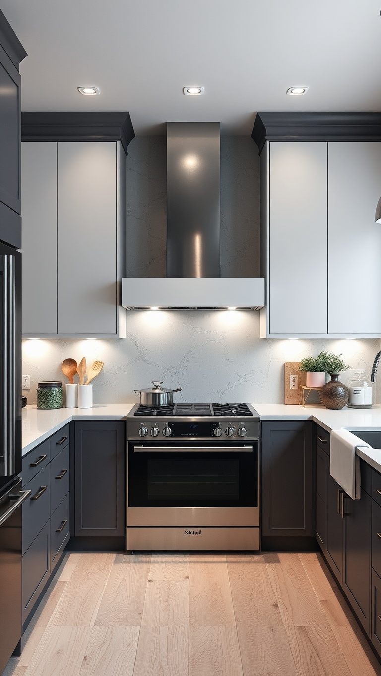 20 Fabulous Ideas for Kitchens with a Hidden Range Hood - 15. Monochromatic Magic: One Color Everywhere, Even in the Hood!