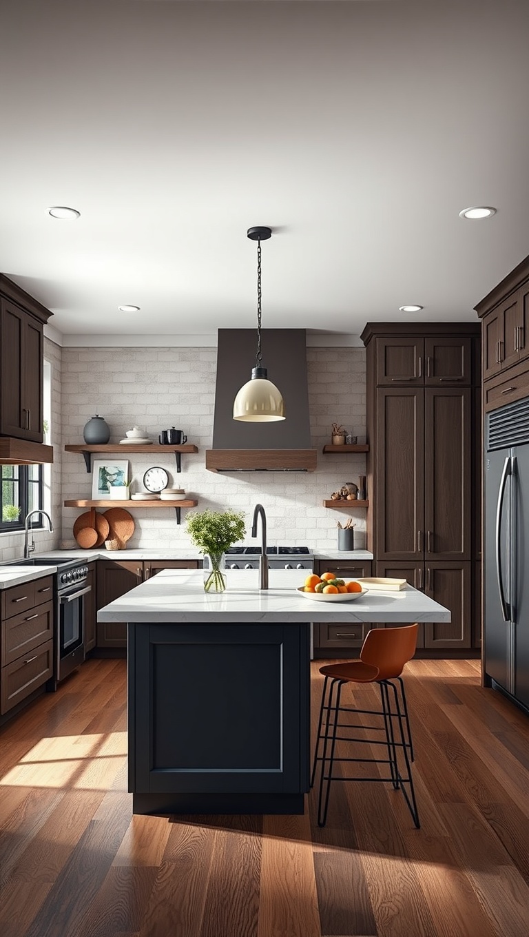20 Fabulous Ideas and Inspiration for Your Large Kitchen Island - 15. Use a Portable Island for Flexibility