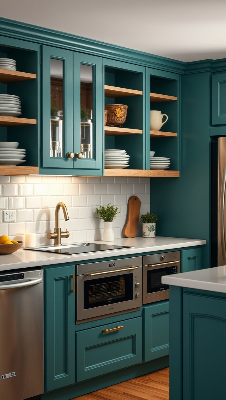 20 Unique Cabinet Layout Ideas to Transform Your Kitchen! - 1. Open Shelving for a Breezy Feel