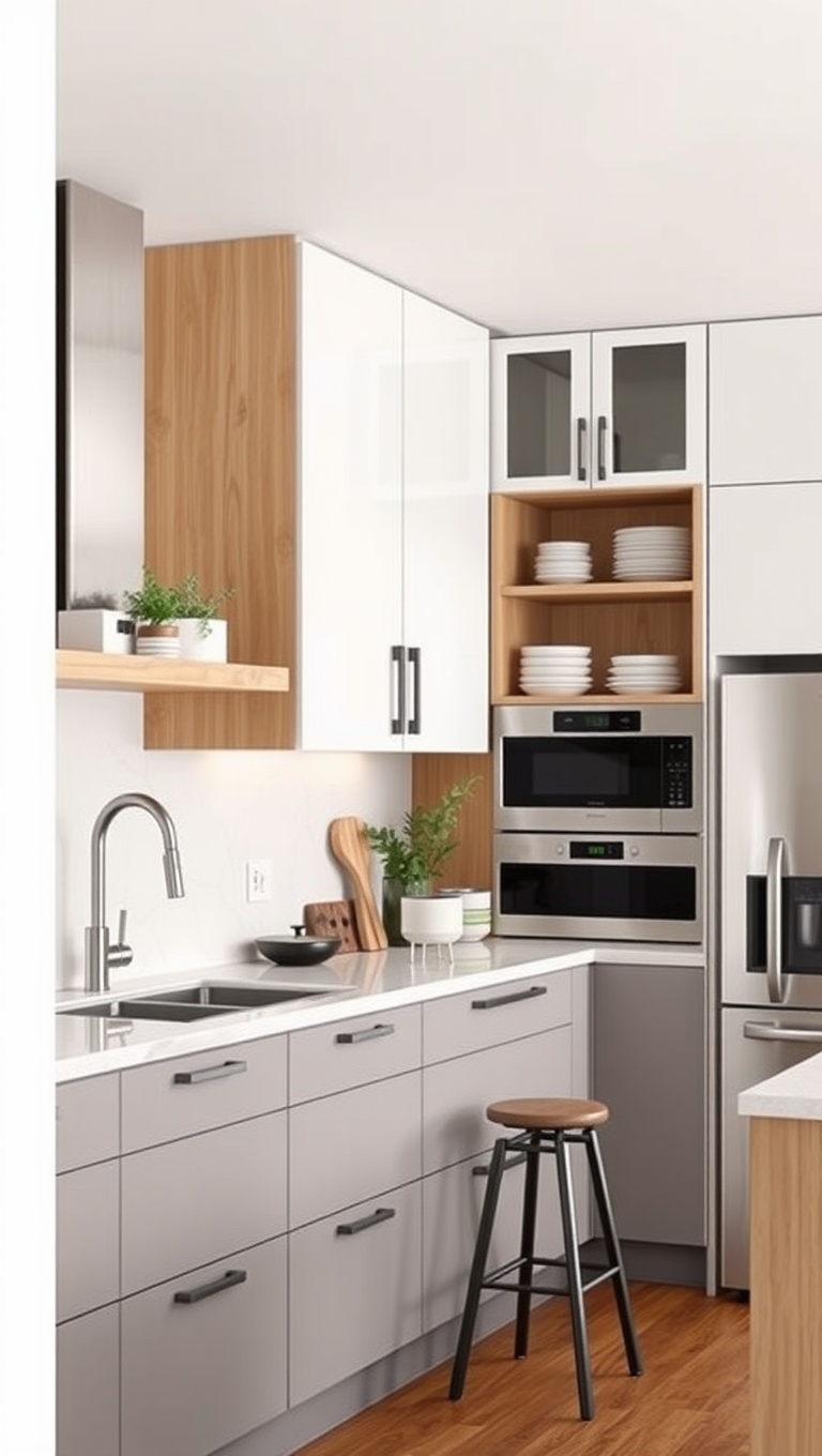20 Unique Cabinet Layout Ideas to Transform Your Kitchen! - 3. Floating Cabinets for Modern Vibes