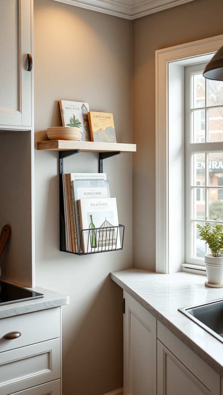 20 Creative Ways to Elevate Your Kitchen with a Wall-Mounted Cookbook Holder - 20. DIY Delight: Create Your Own Holder from Scratch!