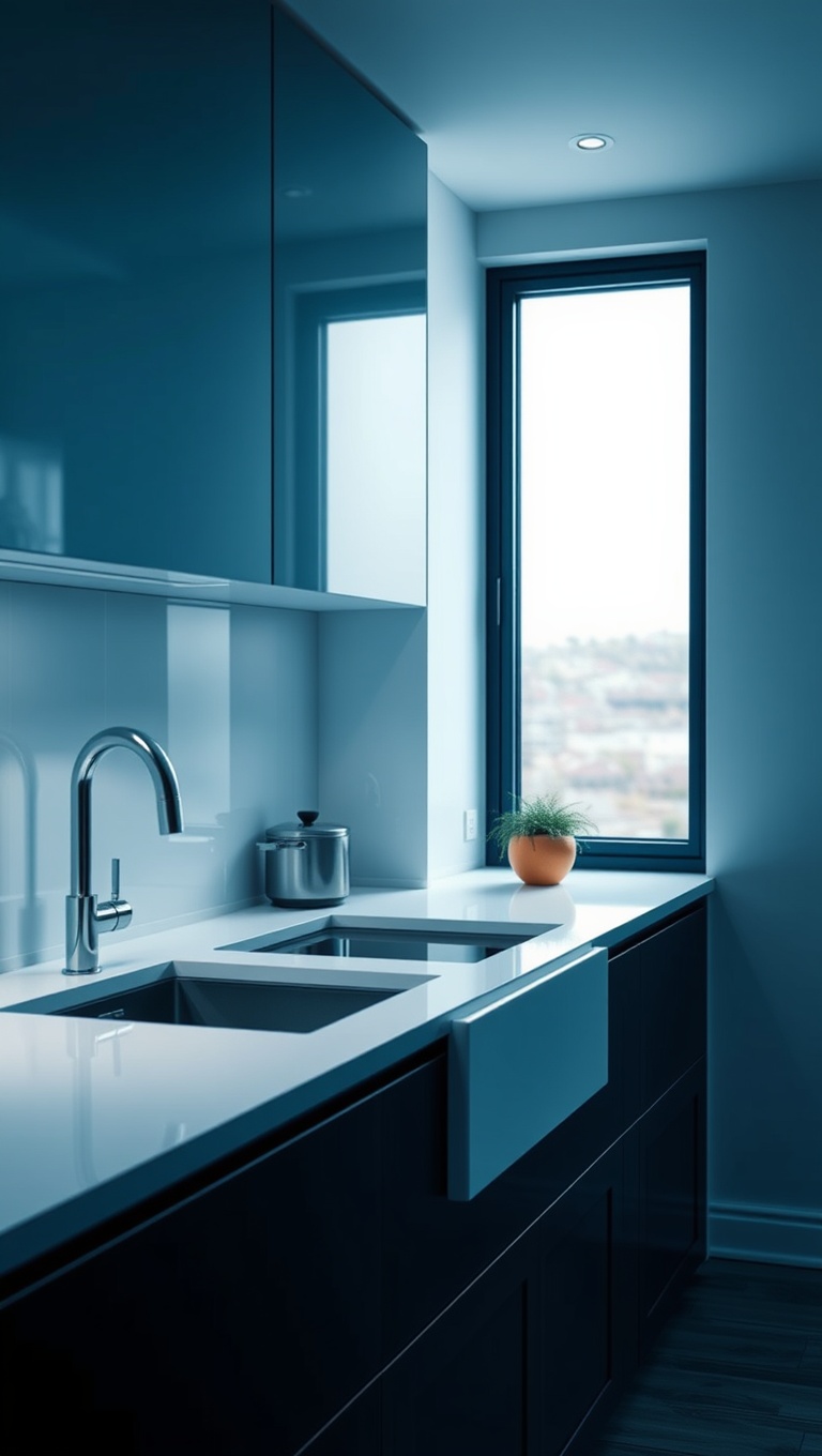 20 Stunning Ideas for Kitchens with an Under-Mount Sink - 1. Sleek and Minimalist: Embrace Simple Lines