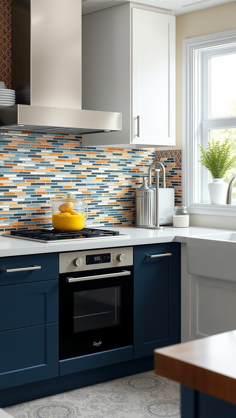 20 Colorful Tile Backsplash Ideas to Brighten Your Kitchen - 13. Textured Tiles: Feel the Depth and Dimension