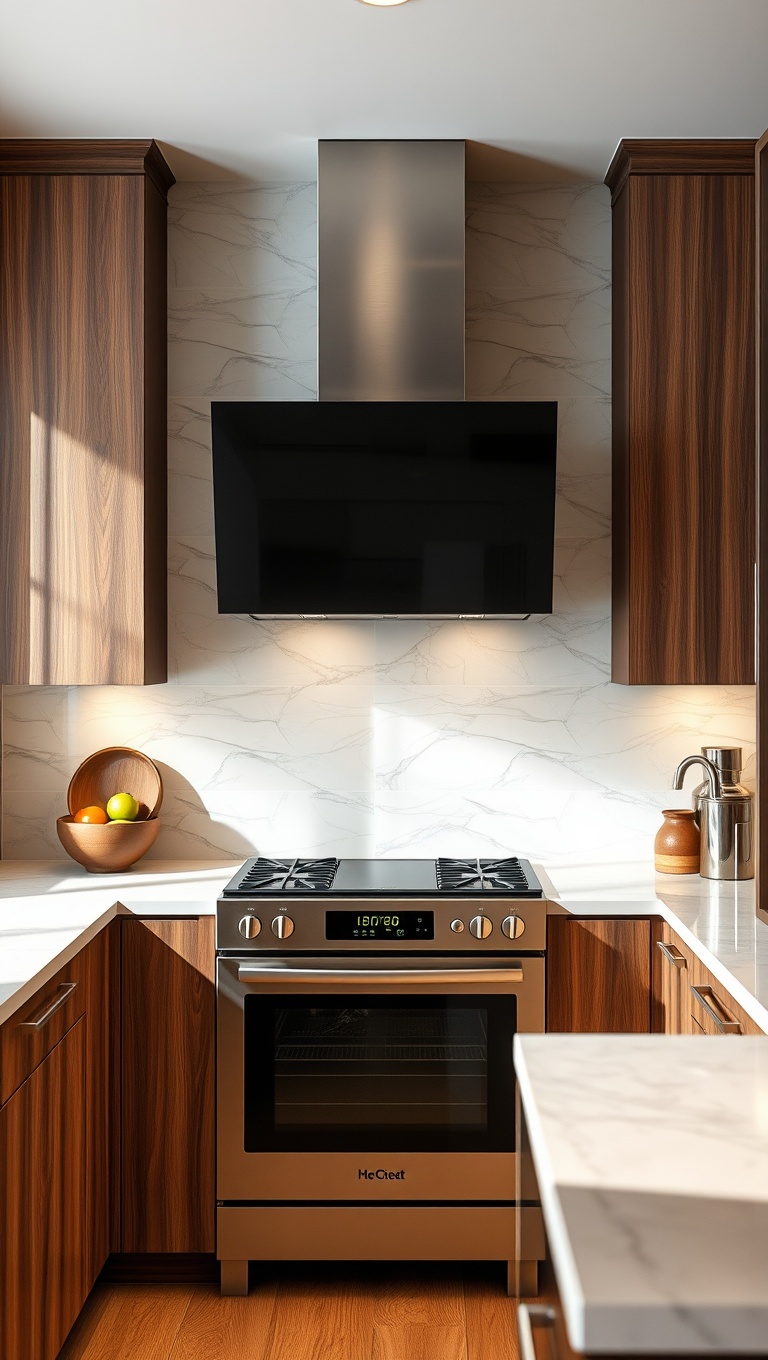 20 Fantastic Ideas for Kitchens with Integrated Appliances - 8. Stylish Range Hoods that Blend In