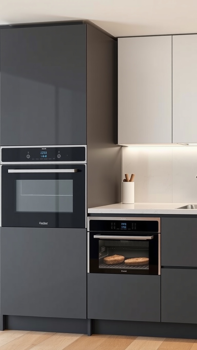 20 Fantastic Ideas for Kitchens with Integrated Appliances - 20. Eco-Friendly Integrated Appliances: Go Green with Style!