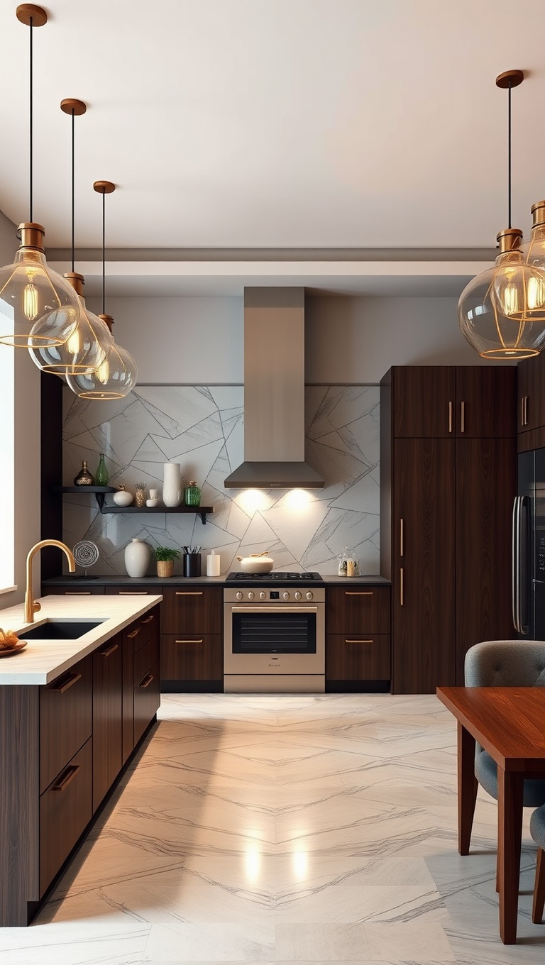 20 Stunning Ideas and Inspirations for Pendant Lighting in Your Kitchen - 15. Artistic Flair: Unique Sculptural Designs